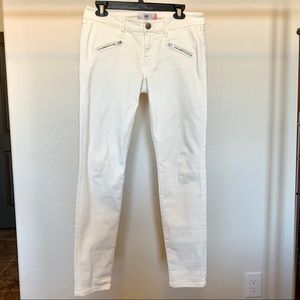Cabi white Zip Skinny (#5306)